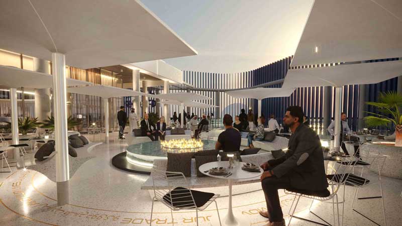 DP World Pavilion lounge